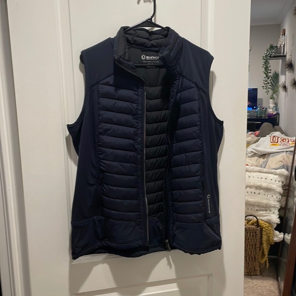 Navy athletic vest
